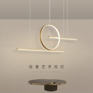 2020 New Led Restaurant Pendant Light  Simple Modern Household Hanging Light Art Bar Cafe Light Creative Aluminum Lamp Lighting 1
