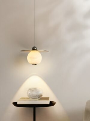 Spanish marble bedroom bedside pendant light simple and luxurious creative villa restaurant bar table pendant lamp 1