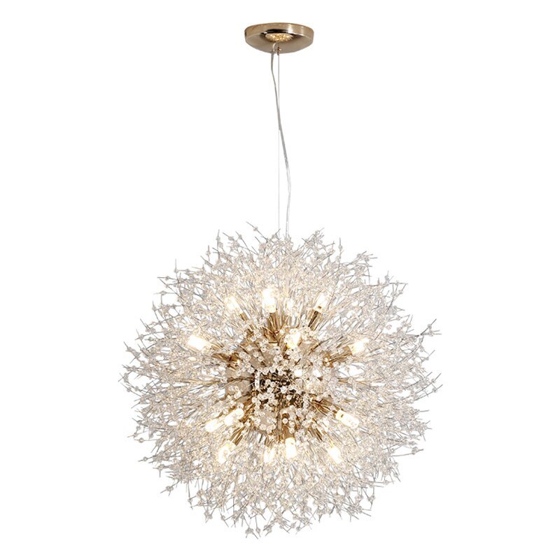Nordic clothing store crystal pendant lamp creative personality dandelion living room bedroom pendant lights 1