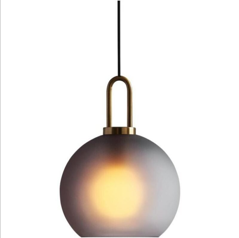 New Restaurant Pendant lights  Nordic minimalist Glass Ball lighting Lamp For Bedroom Bedside indoor Lighting Lamp Fixtures 6