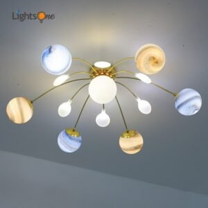 Modern minimalist ceiling lamp planet children's room creative starry sky full of stars ceiling light 1
