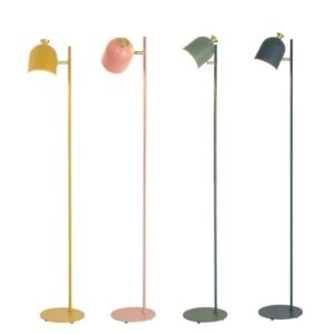 Macaroon LED Floor Lamps for Bedroom Living Room Study Desk  Nordic Minimalist Wrought Iron Vertical home decor Standing light 1