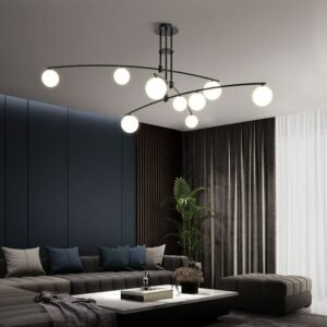 Nordic Modern Chandelier Minimalist Style Home Living Room Lamps Bedroom Decor Pendant Lamp led Iron Art Hanging Light Fixture 1