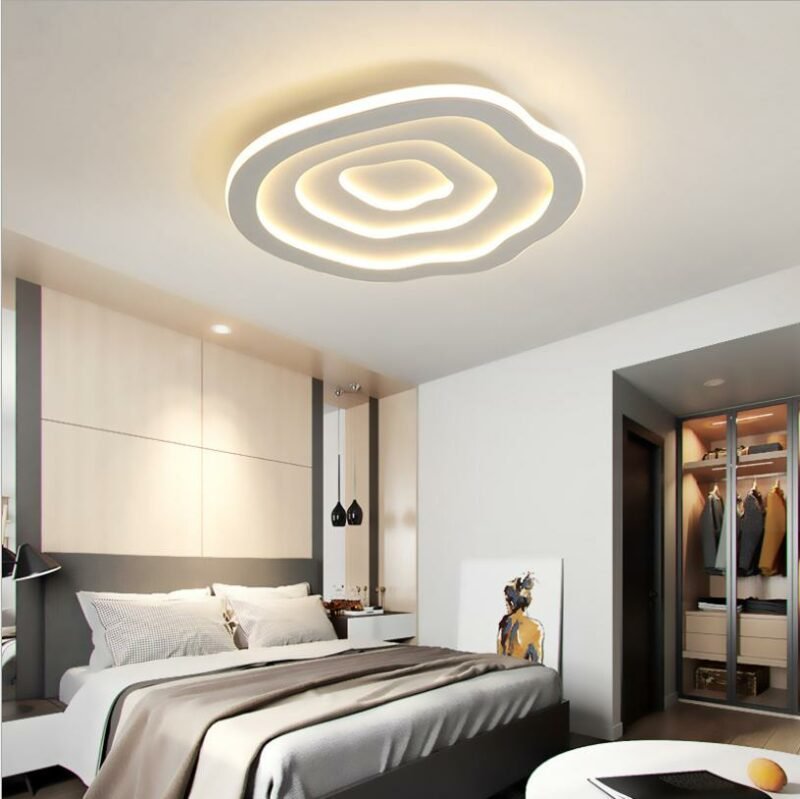 New creative bedroom ceiling lamp modern minimalist LED ceiling lamp lighting  Nordic warm  living room lamp  Fixtures 4