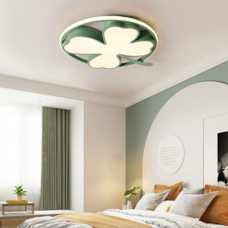 Modern Four leaf Clover LED Ceiling Lamp Nordic minimalist Living Room Bedroom Dining room   Light Fixture Mounted Home Deco 4
