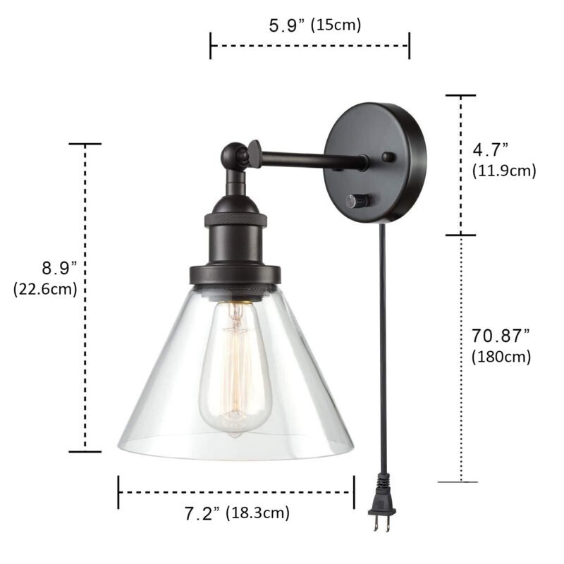 Industrial Wall Sconce Loft Retro Wall Lamp Glass Ball Fixtures With Lamps Home Lighting Bar Coffee Store Home Lamp 4