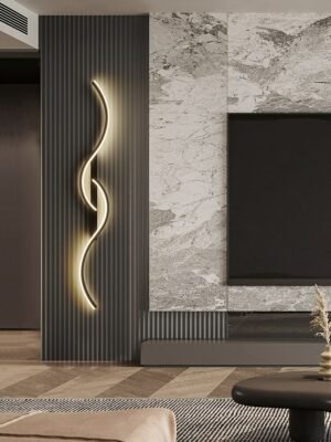 Minimalist living room, TV background, wall light, bedroom bedside light, minimalist creative strip wall lamp 1