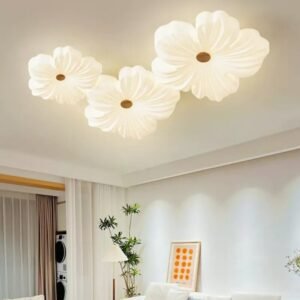 Modern Flower Shape LED Ceiling Light for Living Room Bedroom Kitchen Island Lamp Aesthetic Room Decorator Lighting Appliance 1