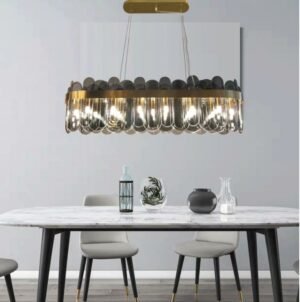 2020  luxury k9 crystal chandeliers Lighting  Lustre Leb bulb lights For living room  stainless steel bedroom study villa lamp 1