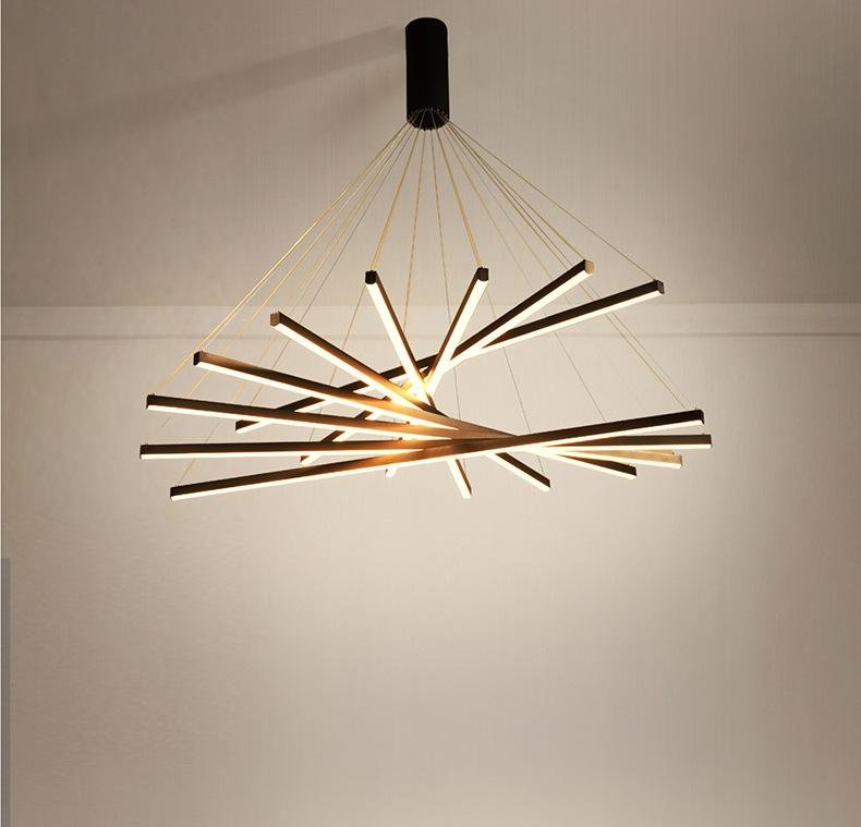 New LED Chandelier For Living Room Lamp Headlight Modern Simple Atmosphere Household Lamps Bedroom Lamp Chandelier 6