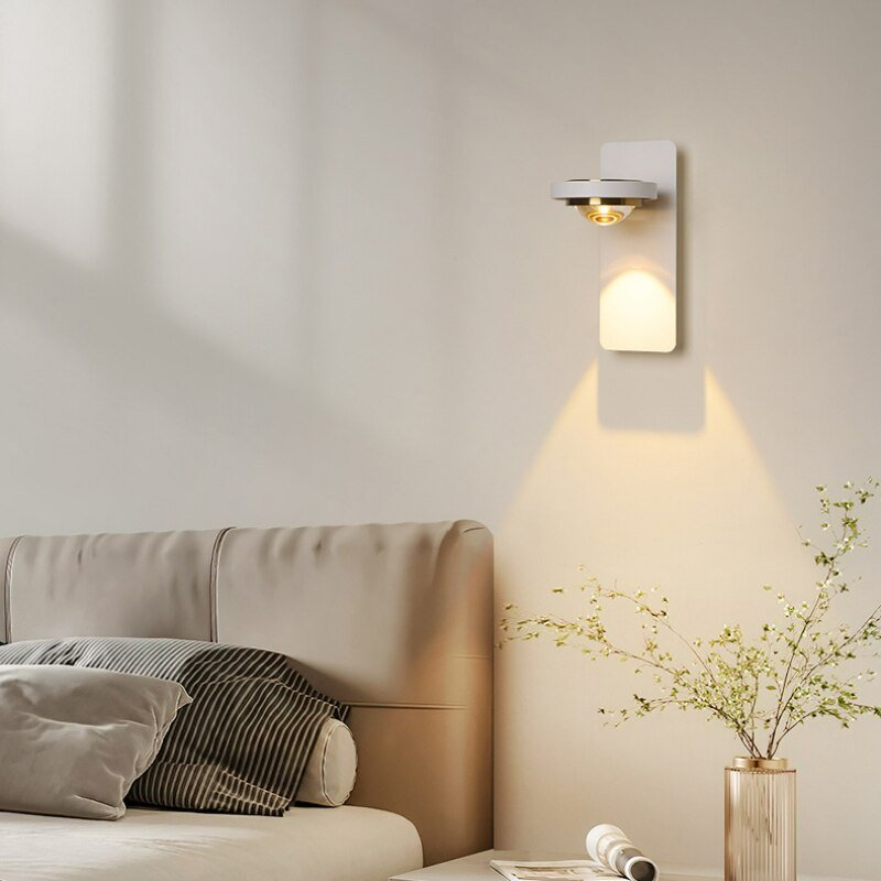 Minimalist Nordic Full Spectrum Wall Lamp Eye Protection Study Night Lamp Rotatable Bedroom Anti Blue Light Bedside Wall Light 3
