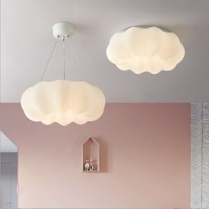 Nordic style cloud chandelier small lustre blanc for Bedroom Dining Room Home Decorative AC110-220V girl kids chandelier 1
