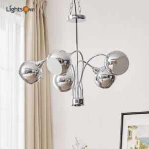 Guangshe living room chandelier design sense creative personality space age silver Bauhaus chandelier 1