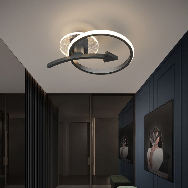 Simple and modern round aisle lamp corridor lamp porch Nordic room ceiling lamp creative personality bedroom lamps 2