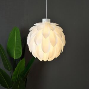 Modern white pendant light pinecone Norm 12 Pendant Light for dining room kitchen creative restaurant acrylic suspension lamp 1