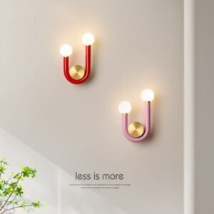 Modern LED Wall Lamps Nordic Style Minimalist U Shape Indoor Wall Lamp Living Room Bedside Wall Decoration Simple Light Fixture 1