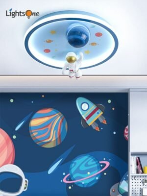 Children's room bedroom ceiling light eye protection LED simple space cartoon creative boy room ceiling lamp 1