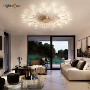 Nordic minimalist living room ceiling light simple creative firework ceiling lamp bedroom study light luxury lamps 1