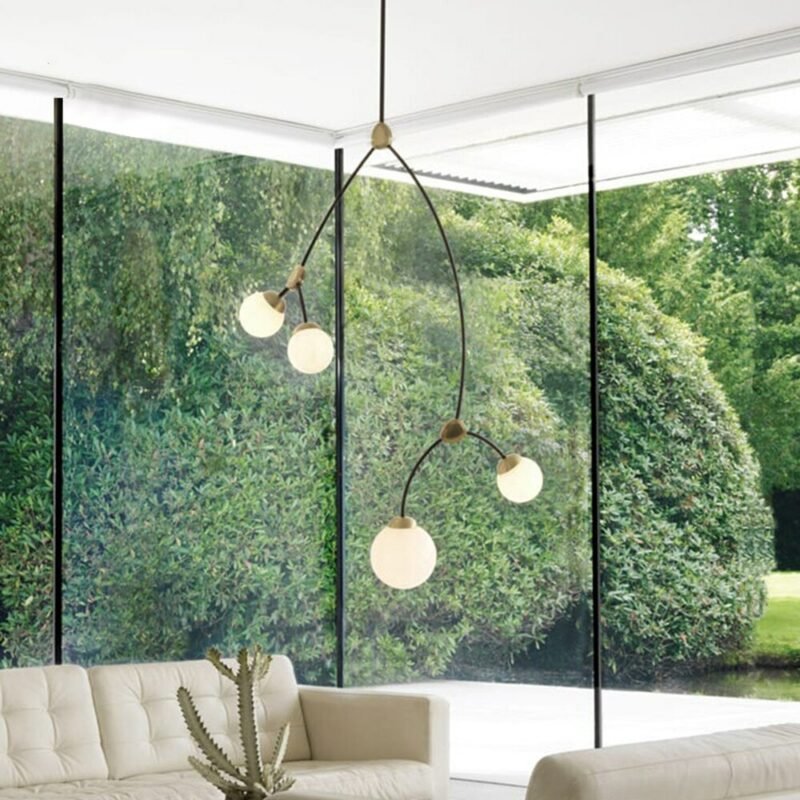 IVY Chandeliers Tree branch Design Glass Bubble lustre quarto Living Dining Kitchen Bedroom Art Deco molecular bar chandelier 4