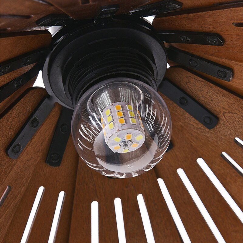 Hand-made wooden Pendant Lamp Netherlands home decoration E27 pendant light indoor led lighting for dining room bar 5
