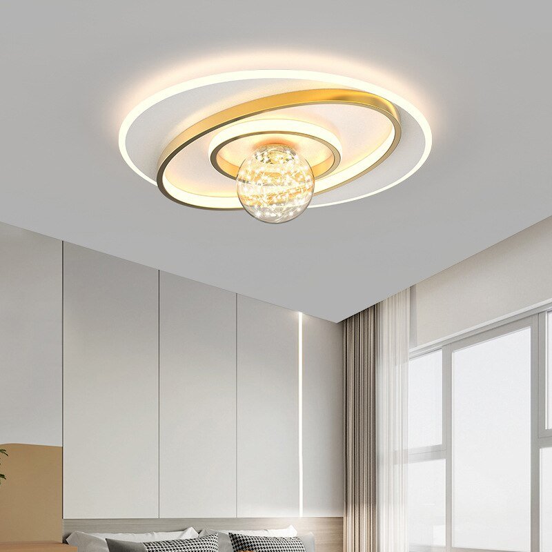 New Bedroom lamp led ceiling lamp modern simple round square home room restaurant creative personality Nordic lamps 3