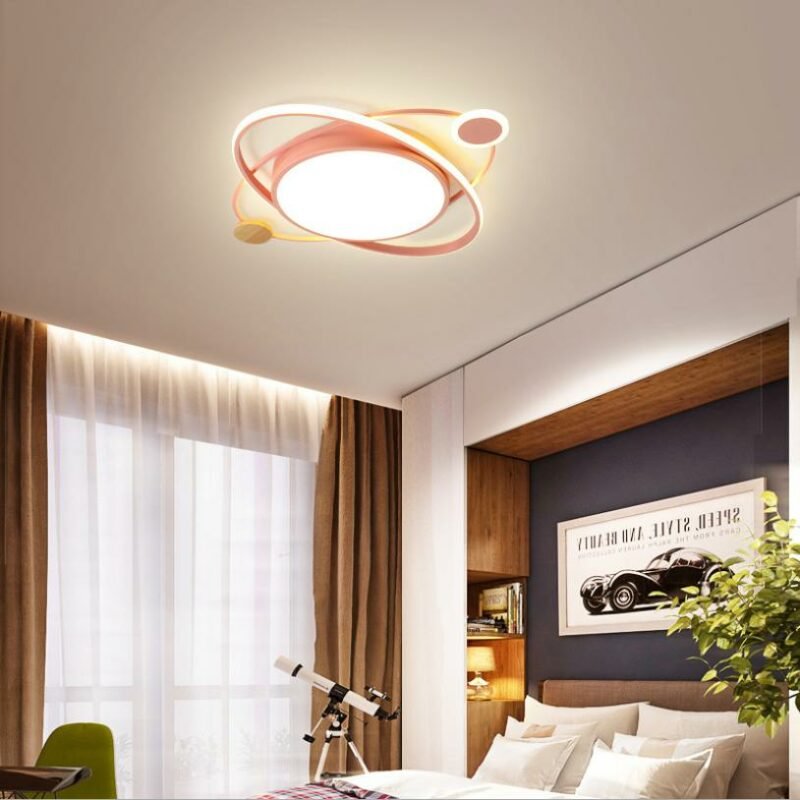 New bedroom lamp led ceiling lamp creative art round study dining room lamp decorative lamps  lighting fixtures 2