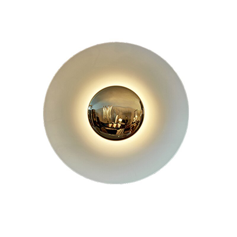 Light luxury post-modern ceiling bedside decoration background wall light personalized UFO wall lamp 4