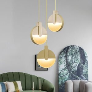 Nordic Mist Pendant Lamp gold Clear Simple Creative Glass Lights design suspension e27 dinning room Coffee silver pendant lights 1