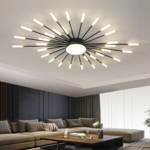 Nordic Gold Chandelier LED Ceiling Lights For Studyroom Bedroom Dining Room Foyer Kitchen Villa Apartment Indoor Home Lighting 1