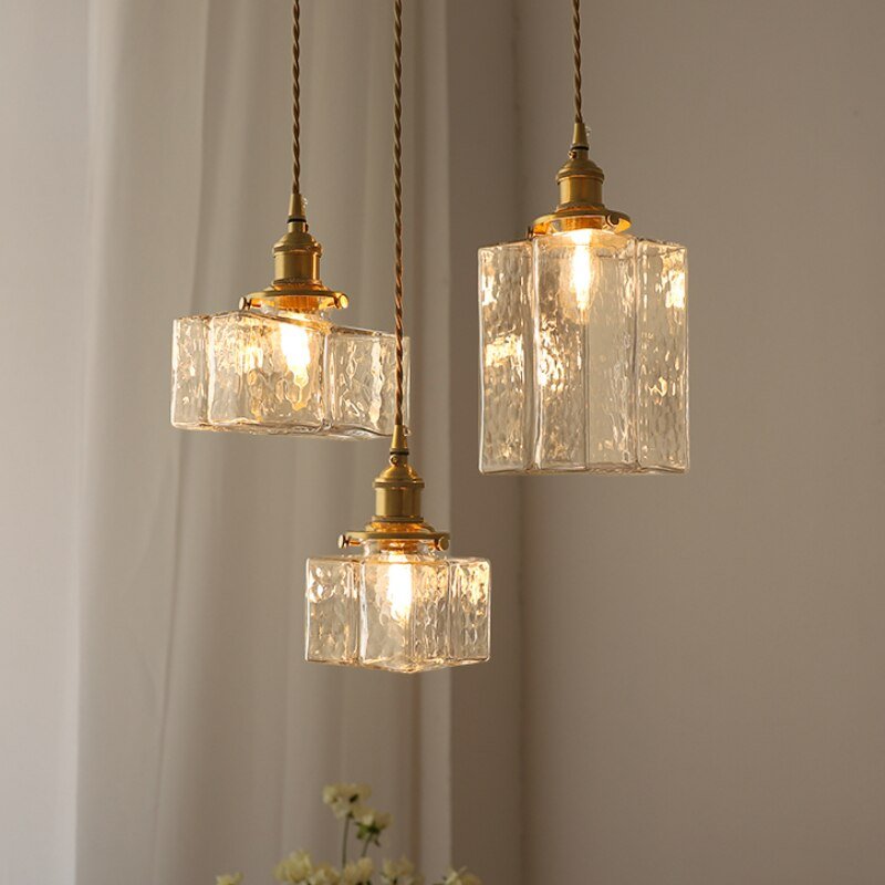 Vintage Retro Glass Lampshade Pendant Light Home Decor Ceiling For Dining Room Bedroom Bedside Dining Table Kitchen Bar Lighting 1