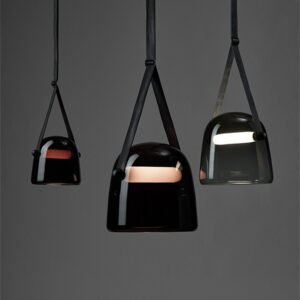 Nordic Designer Pendant Light Leather Glass Hanglamp For Dining Room Bedroom Study Bar Home Decor Loft Luminaire Suspension 1
