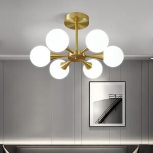 Modern LED Chandelier for the  Bedroom Dining Room Nordic milk white Glass Ball Ceiling Pendant Lamp Hanging Lighting Home 1