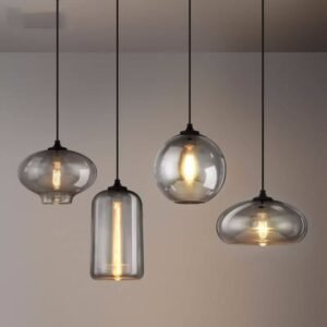 Nordic hanging loft Glasslustre Pendant Light E27/E26 for Kitchen Restaurant Bedroom Lamp Interior decorative pendant light 1