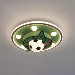 Nordic Round Football Ceiling Lamp for Children's Room Baby Bedroom Kids Room Nursery Art Deco Light Aesthetic Room Decorator 1