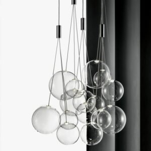 Modern Glass Ball LED Pendant Lamps Nordic Fashion Kitchen Bedroom Living Dining table Room Indoor Hanging Lighting Fixtures 1