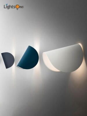 Modern minimalist creative living room wall light Nordic bedroom bedside exhibition study rotating art wall lamp 1
