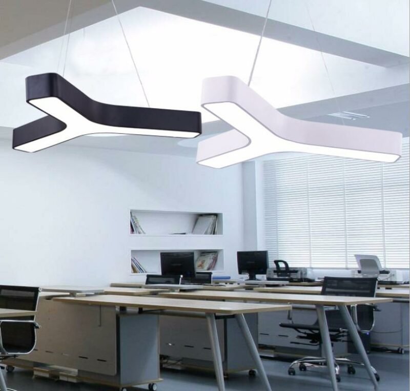 LED Y shaped Pendant Light For Office Lighting  Creative modern  gym Lustre Fixture Hanging Lamp For Factory Restaurant Lights 3