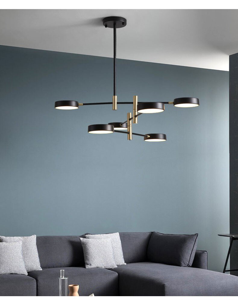 Nordic Minimalist Creative Personality Bedroom Led Chandelier Postmodern Home Restaurant Designer Living Room Lighting 4