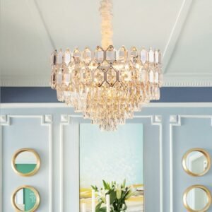 Modern Crystal Pendant lights  For living room  light luxury lustre LED  round creative Hanging lamp For  bedroom Hotel 1