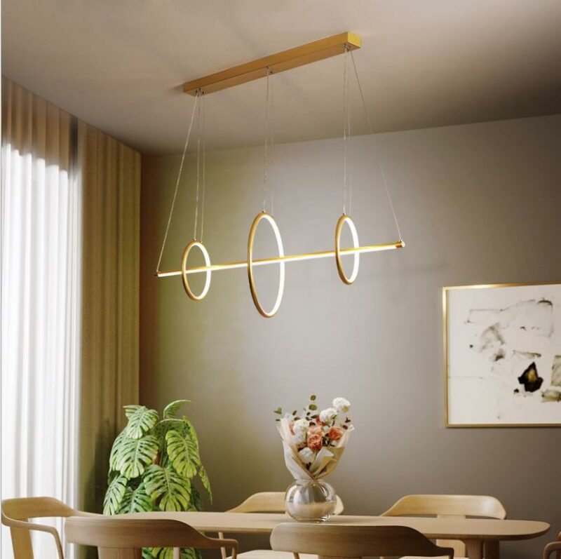 New restaurant chandelier lighting  led modern minimalist ceiling Nordic fashion creative bar counter bar indoor lighting 5