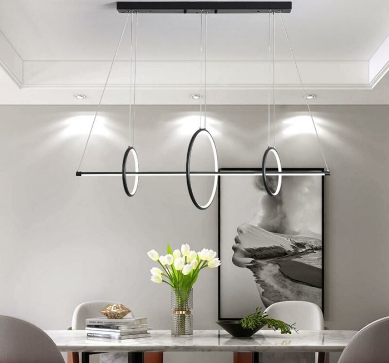New restaurant chandelier lighting  led modern minimalist ceiling Nordic fashion creative bar counter bar indoor lighting 2