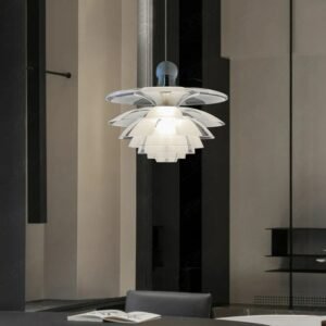 Danish Designer Dining Room Chandelier Modern Minimalist Bedroom Retro Classic Acrylic Pine Cone Light Fixtures 1