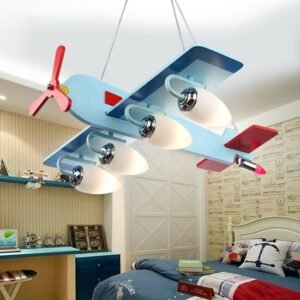 Air eye protection airplane pendant lights children 's room creative cartoon cute LED bedroom boy room pendant lamp 1