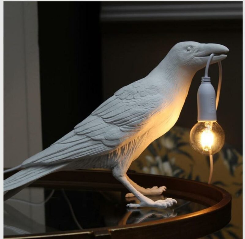 Modern Resin Bird Table Lamp 110V to 240V Bird Desk Lamp  lighting Source Night Light For Kid's room reading decorative  lamp 2