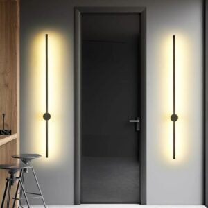 Black Modern Led Wall Lamps Bedroom Bedside Sofa Background Reading Light Minimalist Home Decor Atmosphere Interior Wall Sconces 1