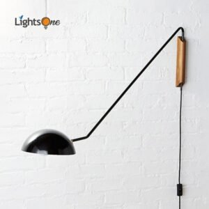 Nordic minimalist designer wall lamp living room sofa next to bedroom rotatable creative bedside wall light 1
