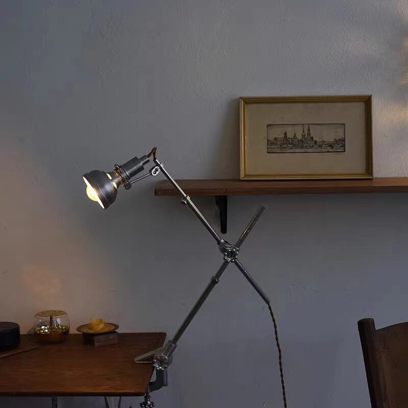 Handmade Long Pole Multi Angle Adjustable Post Modern Living Room Nordic Retro Restaurant Light Luxury Aluminum Wall Lamp 1