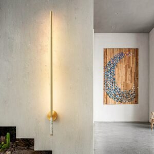 Nordic long arm wall lamp post modern Simple LED marble lamp Bedroom Bedside Living room Hotel Aisle indoor creative wall lamp 1