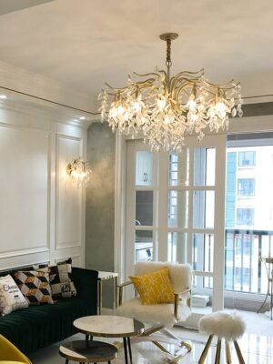 American chandelier living room lamp dining room French light luxury style lamp modern crystal bedroom master lamp 1