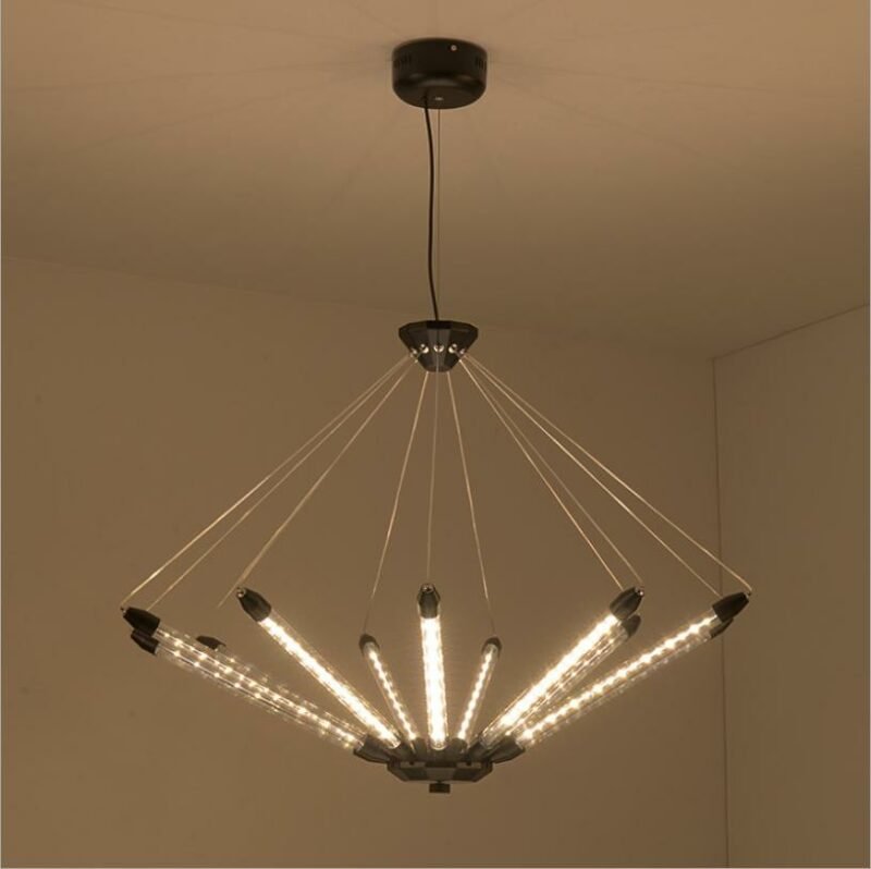 Nordic Restaurant Chandelier Lighting Modern  Retractable Art Tube Hanging Lamp For Bedroom Study Living Room Chandelier Lamps 3